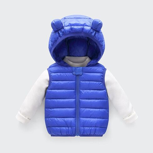 Baby Boys Girls Winter Vest Coats Infant Toddler Hooded Puffer Down Jacket Infant Thicken Warm Jackets Windproof Outwear in Saudi Arabia