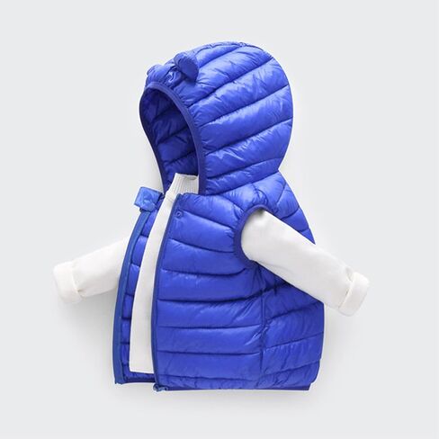 Baby Boys Girls Winter Vest Coats Infant Toddler Hooded Puffer Down Jacket Infant Thicken Warm Jackets Windproof Outwear in Saudi Arabia