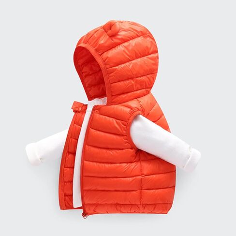 Baby Boys Girls Winter Vest Coats Infant Toddler Hooded Puffer Down Jacket Infant Thicken Warm Jackets Windproof Outwear in Saudi Arabia