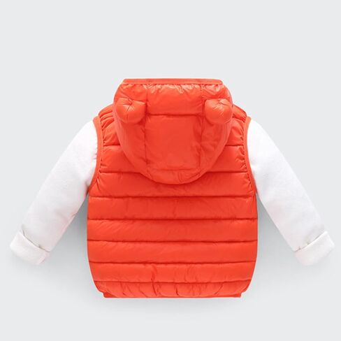 Baby Boys Girls Winter Vest Coats Infant Toddler Hooded Puffer Down Jacket Infant Thicken Warm Jackets Windproof Outwear in Saudi Arabia