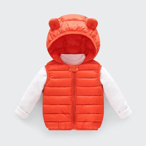 Baby Boys Girls Winter Vest Coats Infant Toddler Hooded Puffer Down Jacket Infant Thicken Warm Jackets Windproof Outwear in Saudi Arabia