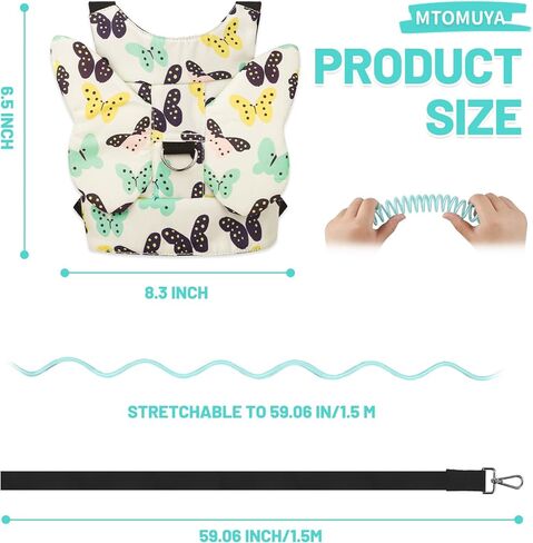 Toddler Harness with Anti Lost Wrist Link - Baby Safety Leash for Kids for Travel for Crowded Parks, Airports in Saudi Arabia