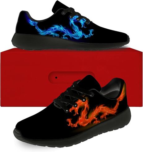 Dragon Running Shoes for Women Men Tennis Walking Lightweight Sneaker Birthday Gifts for Mom Dad in Saudi Arabia