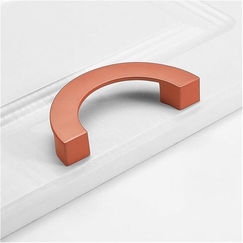 Hidden Drawer Pulls，2 Packs Drawer Pulls Zinc Alloy Profile for Wardrobe,Dresser,Bathroom Children's Room Colourful Handles Cabinet semi-circular Door Knob Half Moon Kitchen(White,Hole Pitch 96mm) in Saudi Arabia