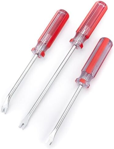 3 Pack V-Shaped and U-Shaped Bent Nail Puller Screwdriver,Multi-Purpose Tool for Sofa,Car Decoration,Door Panel Nail Removal (6 Inch U shape) in Saudi Arabia