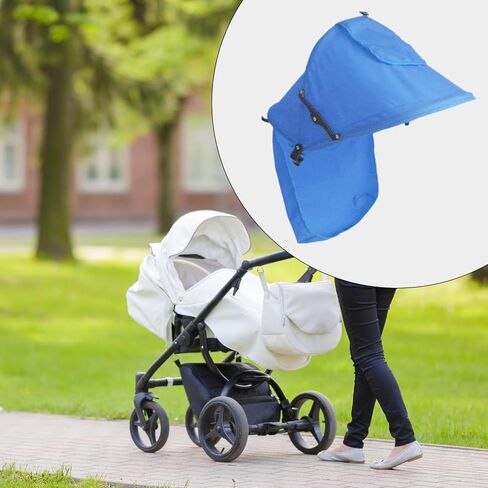 Stroller Sun Cover Sun Protection Shade Cover,Large,Easy to Install Universal Pram Sun Cover Sun Cover for Pushchair, red, 46cm in Kuwait
