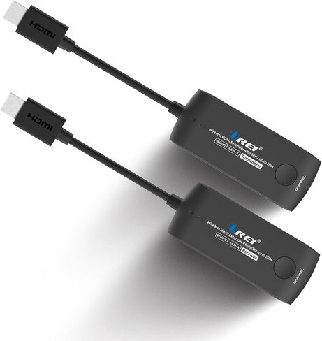 OREI Wireless HDMI Extender Transmitter & Receiver Dongle UtraHD 5.1-5.2 Ghz Up to 4K @ 60Hz - Upto 60 Feet - Perfect for Streaming from Laptop, PC, Cable, Netflix, YouTube, PS4 to HDTV/Projector in Saudi Arabia