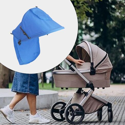 Stroller Sun Cover Sun Protection Shade Cover,Large,Easy to Install Universal Pram Sun Cover Sun Cover for Pushchair, red, 46cm in Kuwait
