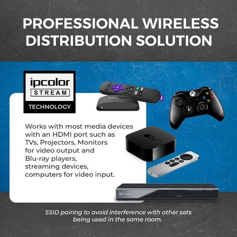 OREI Wireless HDMI Extender Transmitter & Receiver Dongle UtraHD 5.1-5.2 Ghz Up to 4K @ 60Hz - Upto 60 Feet - Perfect for Streaming from Laptop, PC, Cable, Netflix, YouTube, PS4 to HDTV/Projector in Saudi Arabia