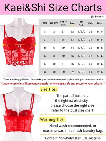 Kaei&Shi Bustier Top, Rose Embroidered, Going Out, Underwire, Removable Straps in Kuwait