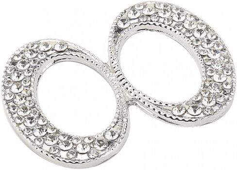Rose Gold Metal Fashion Scarf Ring Buckle Clip Pin with Dazzling Crystal Rhinestone in Saudi Arabia