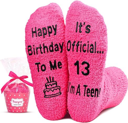 HAPPYPOP Gifts for Teenage Girls Funny Gifts for Teens, 13 Year Old Girl Gift Ideas Gifts for 13 Year Old Girl, Funny Fun Cute Socks for Teens in Saudi Arabia