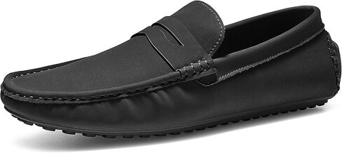 Bruno Marc Men's Slip-on Penny Loafer Suede Driving Shoes in Kuwait
