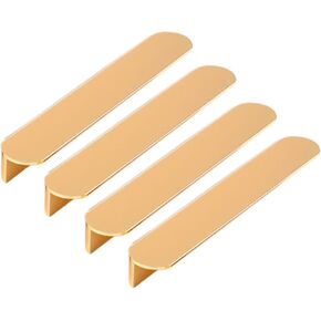 4PCS Aluminum Alloy Cabinet Pulls Closet Handle Door Drawer Handles with Screws, Furniture Accessories Pull for Bathroom Cupboard Bedroom Decoration, Hole Distance 64mm