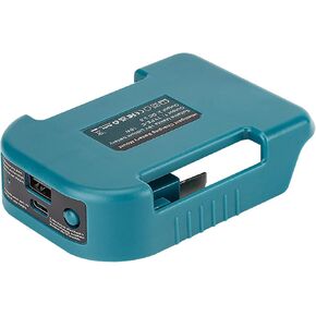 2024 Plastic USB Charger Adapter for Makita 18-20V Li-ion Battery, Belt Buckle QC3.0 USB Type-C Charger Adapter