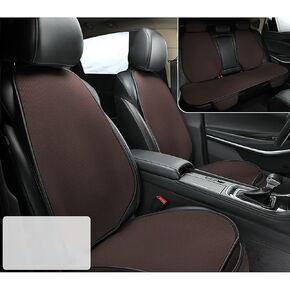 Car Seat Cushions for Benz GLS 2016-2019, Car Seat Cushions for Driving, Comfort Driver Cushion and Back Cushion,Brown- Front + Back 3pcs