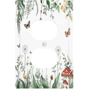 Decorative Switch Plates Cute Cow Pattern Animal Spots 2 Gang Double Toggle Outlet Light Switch Cover Wall Plate Electrical Faceplate For Nursery Kids Room Decor