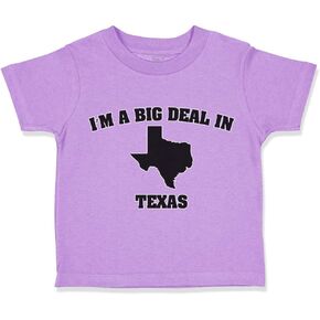 Toddler T-Shirt I'm A Big Deal in Texas Impressive Proud Boy & Girl Clothes