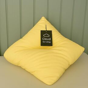 Claire De Lune Cloud Pillow – Ultra Soft 16x16 Travel & Daycare Pillow with Fabric Cover | Hypoallergenic, Washable | The Pillow That Hugs You Back™ (Tiffny Blue)