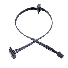 Small 4Pin/4Pin/Min6Pin to Double 15Pin Hard Drives Power Cable Hard Drives Power Cable Adapter for Desktop Accessories