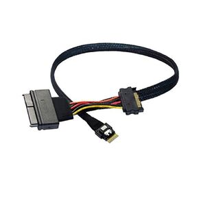 Highly Speed SASSFF-8654 4i 38pin to SAS8639U.2 Adapter Data Cable for Enterprises Storage Plugs and Play