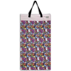 Large Wet Dry Bag: Travel Tote Organizer for Diapers, Laundry, Beach, Pool, Stroller, Dirty Gym Clothes, Swimsuits (Navy Blue)