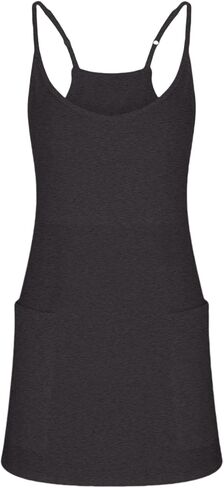 Summer Dresses Shirt for Women Sleeveless Mini V Neck Dress Spaghetti Strap Sundress Athletic Short Dress With Pockets in Saudi Arabia