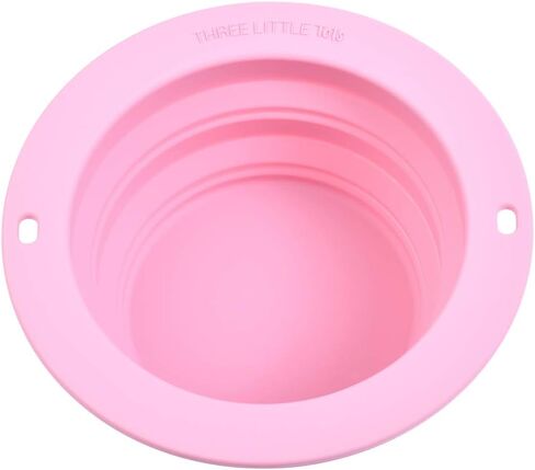 Silicone Collapsible Dog Travel Bowl or Kids Toddler Bowl for Eating on-The-go or at Home - Dishwasher and Microwave Safe & Non Toxic Purple (Lilac)) in Saudi Arabia