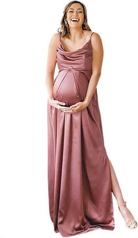 YOFF 2025 Spring Summer Maternity Dresses Fashion Casual Bridesmaid Maxi Dress for Pregnant Women YO254 in Saudi Arabia