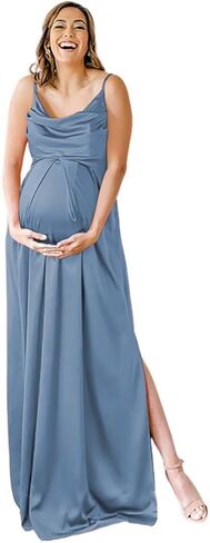 YOFF 2025 Spring Summer Maternity Dresses Fashion Casual Bridesmaid Maxi Dress for Pregnant Women YO254 in Saudi Arabia