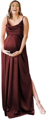 YOFF 2025 Spring Summer Maternity Dresses Fashion Casual Bridesmaid Maxi Dress for Pregnant Women YO254 in Saudi Arabia