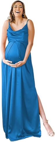 YOFF 2025 Spring Summer Maternity Dresses Fashion Casual Bridesmaid Maxi Dress for Pregnant Women YO254 in Saudi Arabia
