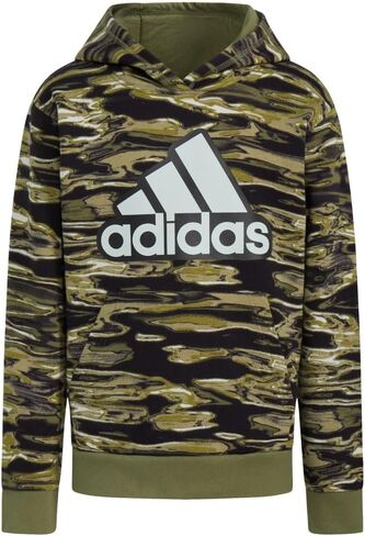 adidas Boy's All Over Print Liquid Camo Hooded Pullover (Big Kids) in Saudi Arabia