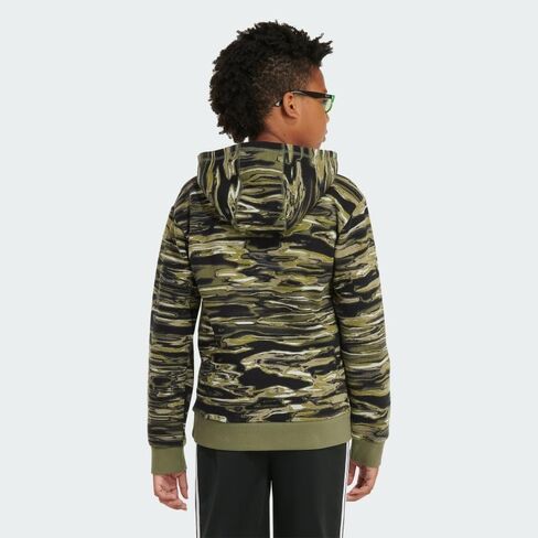 adidas Boy's All Over Print Liquid Camo Hooded Pullover (Big Kids) in Saudi Arabia