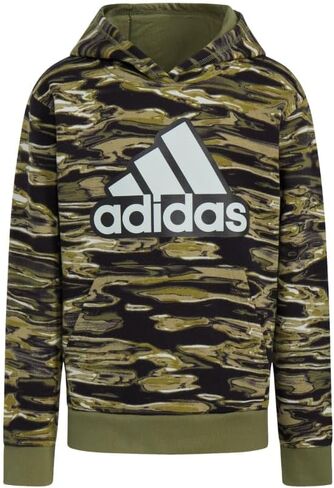 adidas Boy's All Over Print Liquid Camo Hooded Pullover (Big Kids) in Saudi Arabia