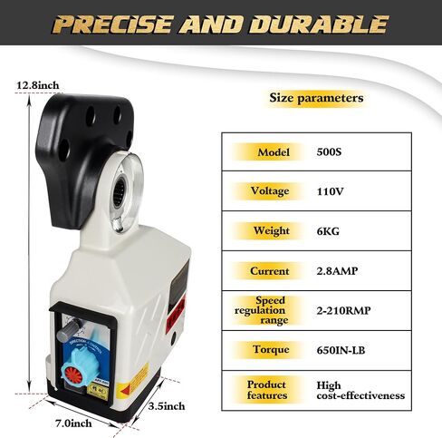 110V X-Axis Power Feed 650IN-Lb Torque for Milling Machine, Power Table Feed 2-200RPM Adjustable Rotate Speed for Bridgeport and Some Knee Type Milling Machine in Saudi Arabia