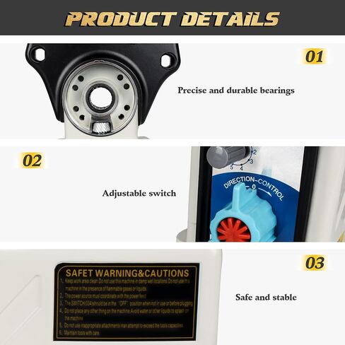 110V X-Axis Power Feed 650IN-Lb Torque for Milling Machine, Power Table Feed 2-200RPM Adjustable Rotate Speed for Bridgeport and Some Knee Type Milling Machine in Saudi Arabia