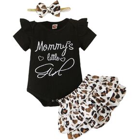 RONGTAI Baby Girl Clothes I Get It Form My MaMa Newborn Infant Outfits Preemie Girls Set with Headband 0-18 Months