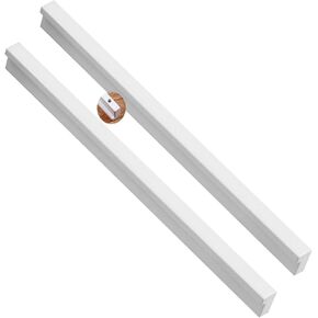 Wardrobe Door Handles,2pcs L Shape Handles White Drawer Handles Aluminum Alloy Furniture Handle,Cupboard knockers Bedroom Knob Knobber for Dresser(Hole Distance 96mm)