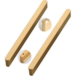 Wardrobe Door Handles,2pcs Long Aluminum Alloy Drawer Handles Furniture Handle,Cupboard knockers Bedroom Knobber for Dresser Door Levers(Black,Hole Distance 546mm)