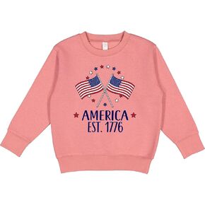 inktastic America Est 1776 4th Of July Toddler Sweatshirt