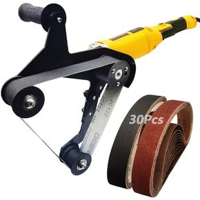 Pipe Tube Polisher Sander,1080W Pipe Belt Sander with 6 Variable Speeds,Belt Grinder with 15Pcs Silicon Carbide Sanding Belts,Professional Polishing Tool for Rust Removal