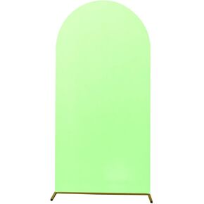 Round Top Arch Backdrop Cover, Spandex Fitted Wedding Arch Stand Covers for Wedding Birthday Party Decoration(4.92 * 2.13ft, I)