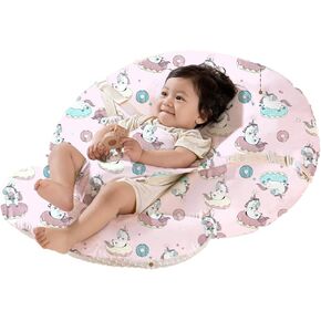 Baby Lounger,Newborn Lounger Pillow for Boys Girls,Bassinet Wedge Baby Reflux Newborn Bed 0-24 Months,Washable Cover for Infant Nursing Lounger Pillow Cushion (Green, 60cm)