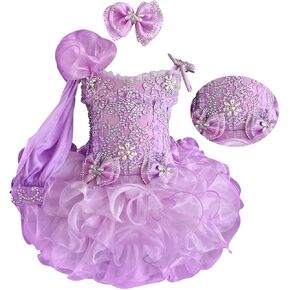 Jenniferwu G011 Infant Toddler Baby Newborn Little Girl's Pageant Party Birthday Dress