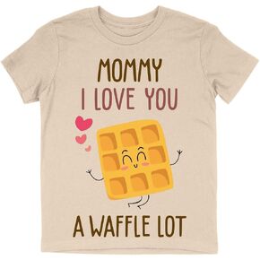 Mommy I Love You a Waffle Lot Kids' T-Shirt - Funny Baby Christening Present