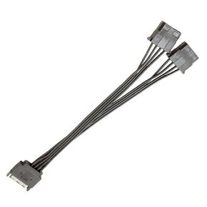 Power Extension Cable 15Pin Male to 2/1 Big 4Pin Female Cable Power Adapter for Hard Drives Hardware Adapter
