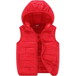 Baby Boys Girls Vest Winter Coats Toddler Hooded Puffer Down Jacket Infant Thick Warm Coats Kids Lightweight Outwear