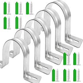 Dust Collection Hose and Pipe Holder Adjustable Hangers Bracket, Don’t Broken Like Plastic After Long Time, Durable Spray Iron, 5 PCS (Black, 2-1/2 Inch)