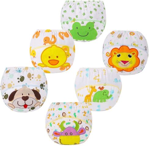 أطفال تدريب الأطفال على السراويل الفتيات الفتيات تدريب الملابس الداخلية القابلة لإعادة الاستخدام (6 عبوات) in Kuwait